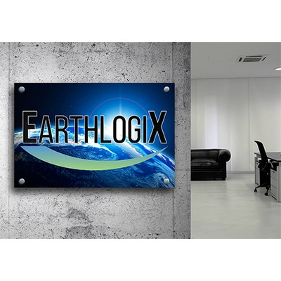 Full Color Acrylic Print Lobby Sign- 16" x 24"