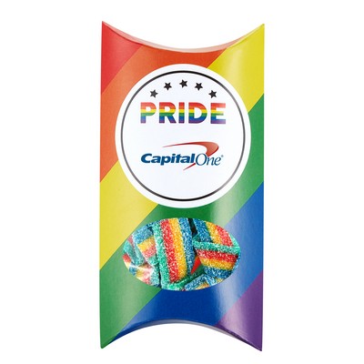 Pride Pillow Box With Window - Sour Rainbow Bites