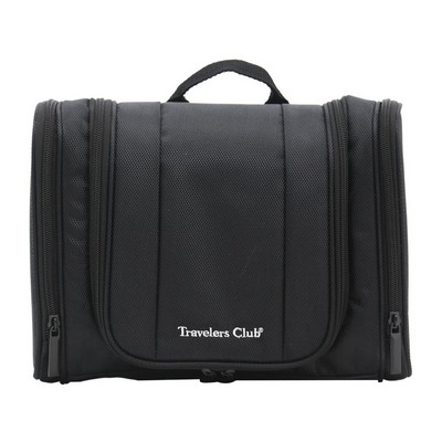 Travelers Club® Adare Hanging Toiletry Kit with Pockets, Black