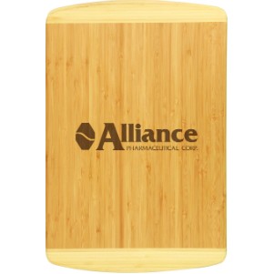 18" x 12" Bamboo 2-Tone Cutting Board