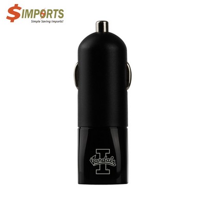 Waukegan Dual Port Car Finder Charger - Simports-8-32V_5V 1A/2.1A