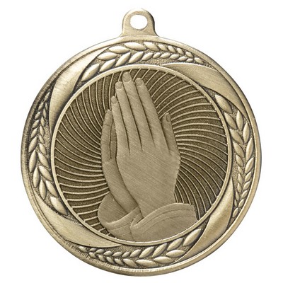 Laurel Wreath Praying Hands Medal