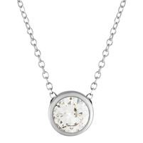 Jilco Inc. 0.25 Carat Diamond Bezel Necklace