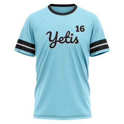 Kids' Premium Full Sublimation Crew Neck Baseball Fanwear Jersey