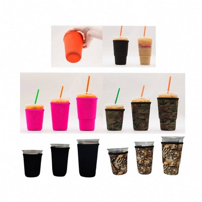 Reusable Insulated Neoprene Iced Coffee Beverage Sleeves