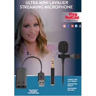 Vivitar® Ultra-Mini Lavalier Streaming Microphone