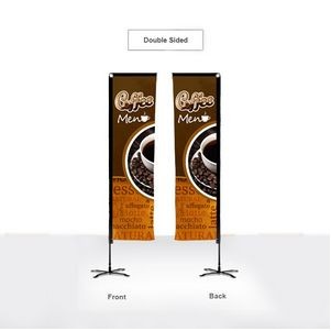 10' Double-Sided Standard Advertising Flag - Rectangle in Full Color