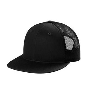 Port Authority® Snapback Flat Bill Trucker Cap