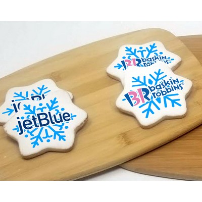 4" Snowflake Logo Sugar Cookie