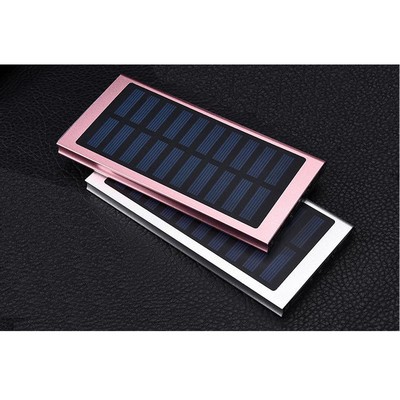 Solar Charge 8000mAh/3W Power Bank w/Dual USB Ports