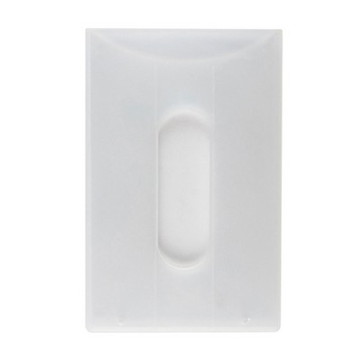 3.63" W x 2.31" H - Multi-Directional Rigid Card Holder (1 Color Imprint)