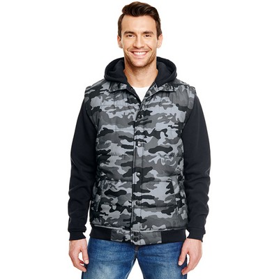 Burnside Mens Sleeved Puffer Vest