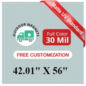 42.01 to 56 Square Inches Outdoor Magnets - 30 Mil