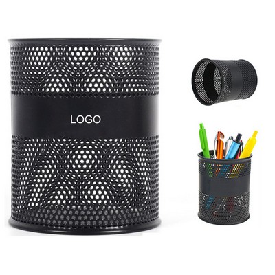 Black Desk Pen Holder Cup