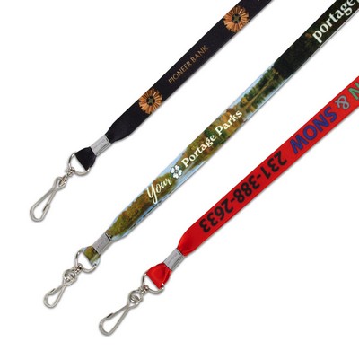 1/2" Eco-Friendly Dye Sublimated Lanyard