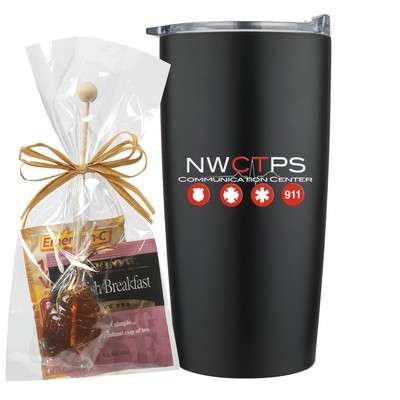 Promo Revolution - 20 Oz. Vacuum Sealed Straight Tumbler Gift Set w/Immunity Booster Kit