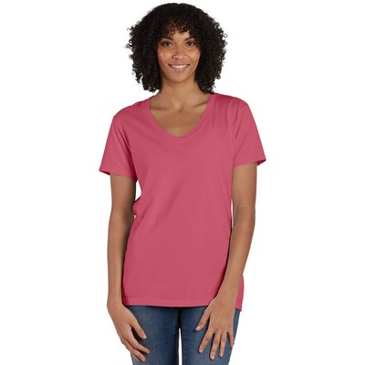 COMFORT WASH Ladies' V-Neck T-Shirt