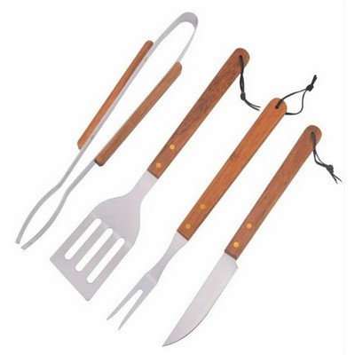 4 Piece BBQ Utensil Set