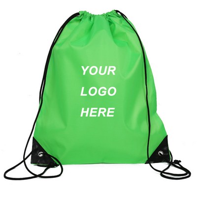 Outdoor 210D Polyester drawstring backpack