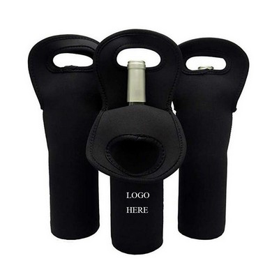 Portable Neoprene Single Wine Bottle Holder