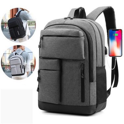 Business Travel Backpacks with USB Charging Port