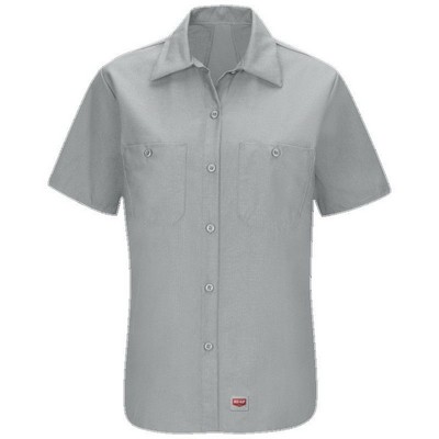 Red Kap® Women's Short Sleeve Work Shirt w/MIMIX™ - Gray