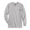 Dickie's® Men's Heavyweight Crew Neck Long Sleeve Shirt - Heather Gray