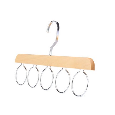 Multifunctional Wooden Scarf Closet Organizer Hanger