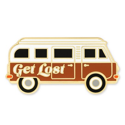 Get Lost Hippie RV Pin