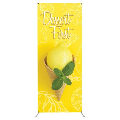 26x68 Grasshopper Adjustable Indoor X Banner Stand (Graphic Package)