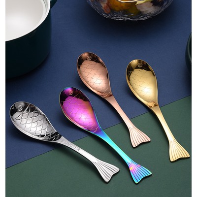 Stainless Steel Fish Spoon Dessert Spoon Table Spoon - Size M