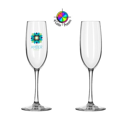 8 Oz. Vina Flute Glass (4-Color Process)