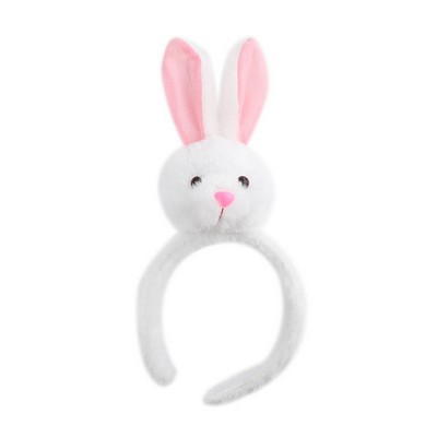 Rabbit Hairband Pink White Hair Hoop