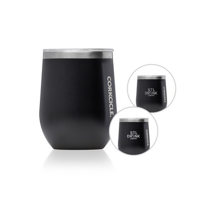 Corkcicle 12 Oz. Stemless Wine Cup - Matte Black