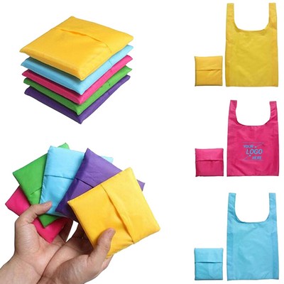 Foldable Reusable Tote Bag with Pouch