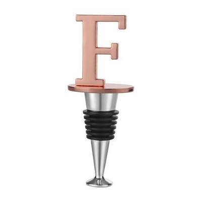 Metal Letter F Shape Beverage Stopper Wine Stoppers