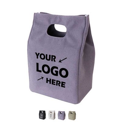 Canvas Thickened Portable Lunch Bag