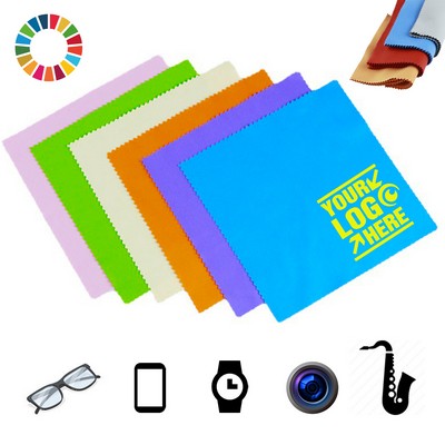 Full Color Microfiber Cloth Washable Glasses Lens Wipe Clean