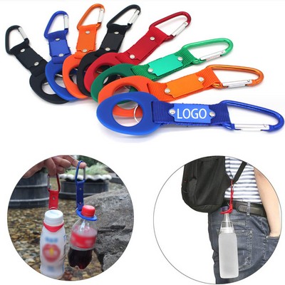 Rubber Kettle Buckle Aluminum Carabiner Keychain