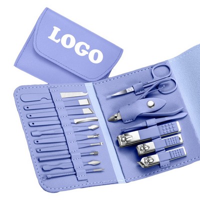 16-Piece Stainless Steel Professional Manicure