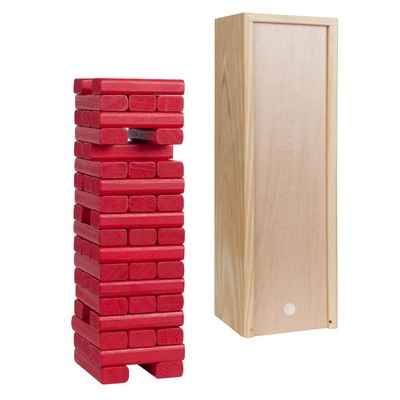 Tumbling Tower with Red Blocks, 12"