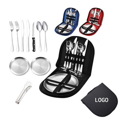 Stainless Steel Flatware Portable Set