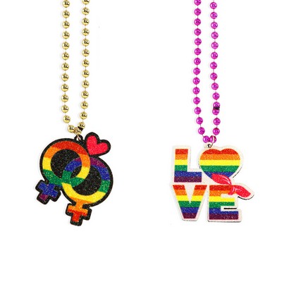 Rainbow Pride Beaded Necklaces