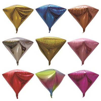 4d Diamond Shaped Aluminum Foil Balloon