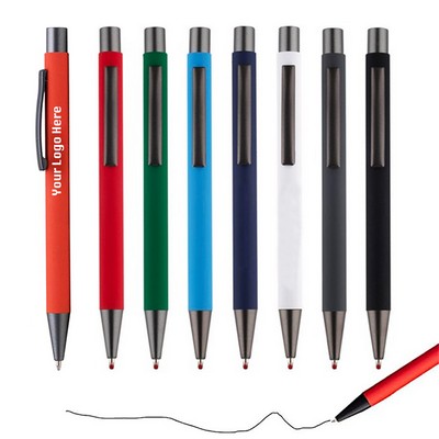 Press Ballpoint Pen With Metal Aluminum Barrel