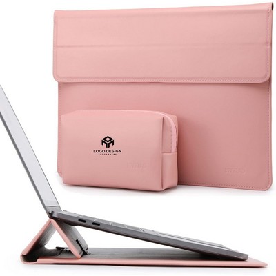 Grey Laptop Sleeve with Stand Feature