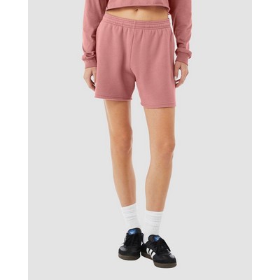 Bella + Canvas Women's Cutoff Fleece Shorts