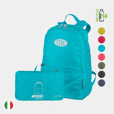 TUCANO® - Italy COMPATTO ECO Recycled Exclusive Super Light Foldable Backpack