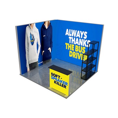 10ft Backlit Trade Show Display - Design 3 (Single Sided)