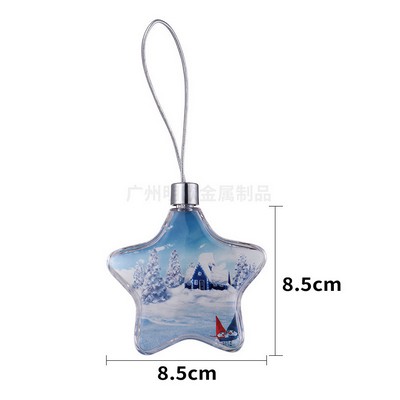 PVC Star-Shaped Christmas Ornament